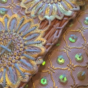 Anthropology woven clutch